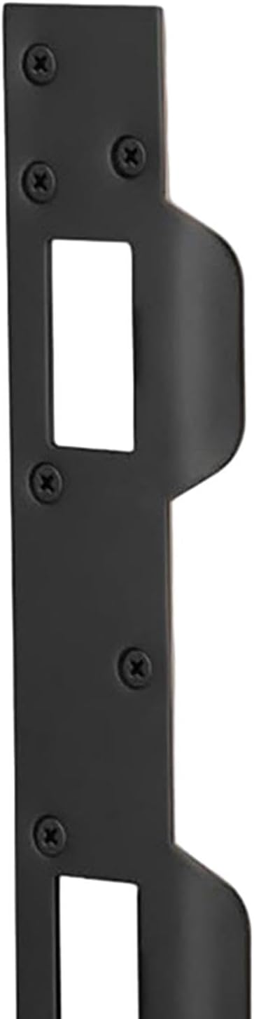 ARTISOUL® Security Door Strike Plate for 5-1/2 in to 6 in Hole Center Metal Heavy Duty Black | Home Improvement | Building & Hardware | Doors & Door Hardware | Door Locks & Lock Mechanisms