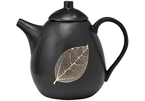 AshdeneLantana Collection - Tea Pot - Black and Gold