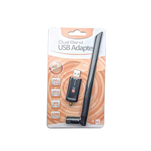 RoadRoma Adaptador USB WiFi Doble Banda 1200 Mbps