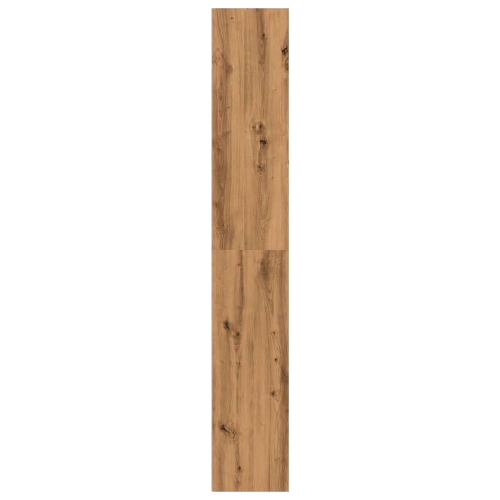 Bücherregal Artisan-Eiche 40x30x189 cm Holzwerkstoff Vitrine Regale Mehrzweckschrank Apothekerschrank Küche für Wohnbereich Arbeitszimmer Bibliothek Büro