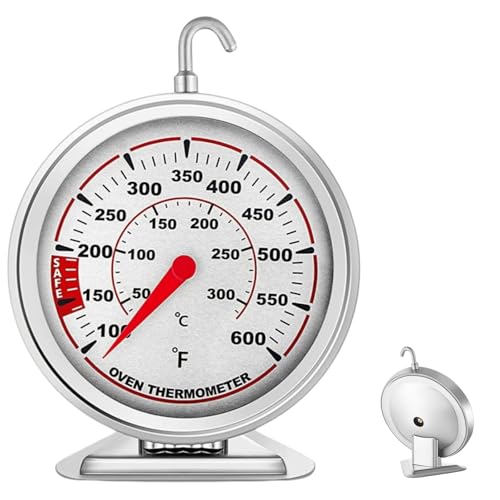 Extra Large 3' Oven Thermometer with Easy-Read Dial | Accurate Oven Temperature Reading | Dual Scale...