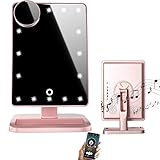 bluetooth spiegelreflexkamera 【Eingebaute 20st-LED-Beleuchtung】 ： Ermöglicht das Schminken in dunklen oder schlecht beleuchteten Bereichen. Es eignet sich perfekt für Make-up-Fülllicht und beleuchtet Ihre Schönheit