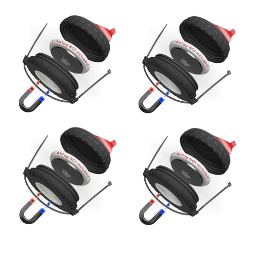 Boîtier AirTag magnétique haute résistance - Lot de 4 étuis étanches pour automobile