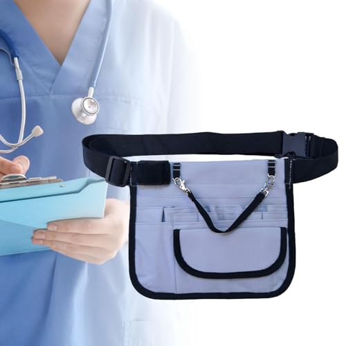 Sac banane infirmière gris clair ajustable avec compartiments outils - 6