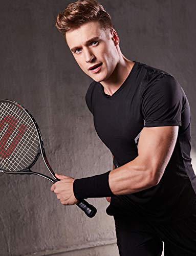 Hoter 6 Inch Sport-Wristband Running-Wrisband Lengthen Thick Unisex Wristband/Sweatband For Tennis Athletic Sports,1Pc/2Pcs Pack #TOP4