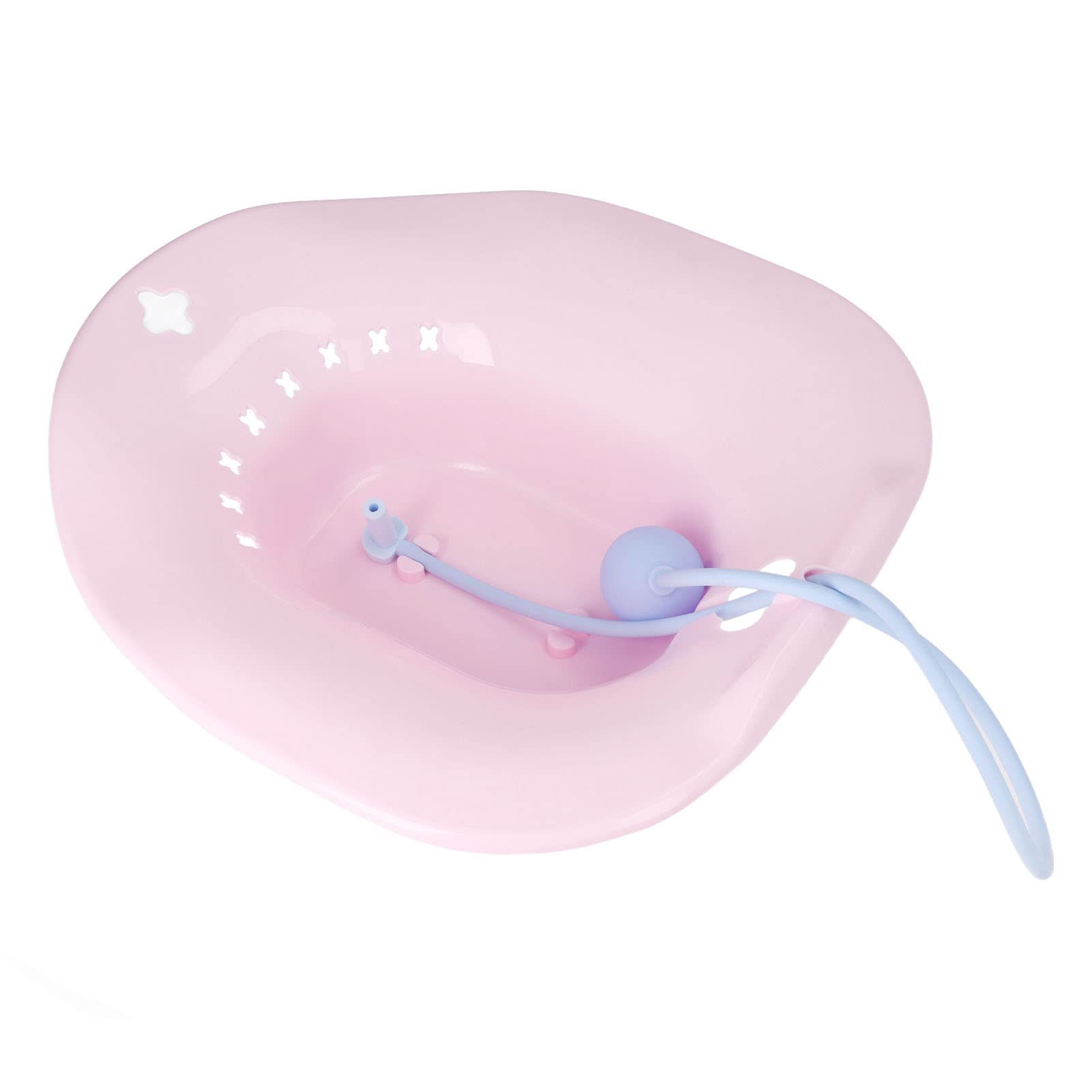 Hip Bath Sitz Bath nad toaletą Specjalna umywalka dla kobiet w ciąży Sitz Bath do toalety Hemoroidy Opieka poporodowa Różowy