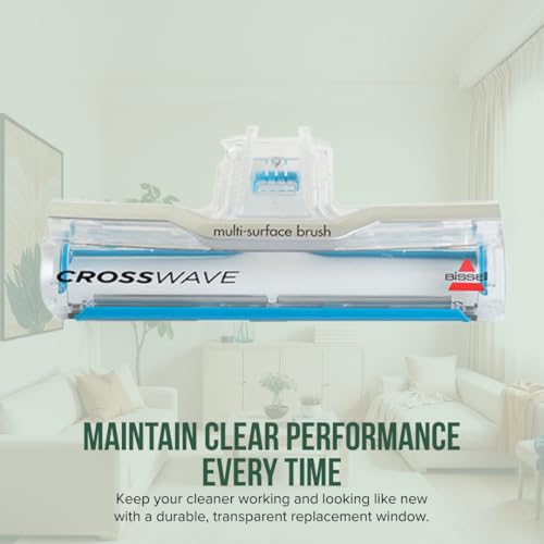 Image of Foot Window Replacement for Bissell CrossWave Multi-Surface Vacuum Cleaners 2211W 1785 Series | Bissell CrossWave Foot Window Replacement Part # 1609656 Blue