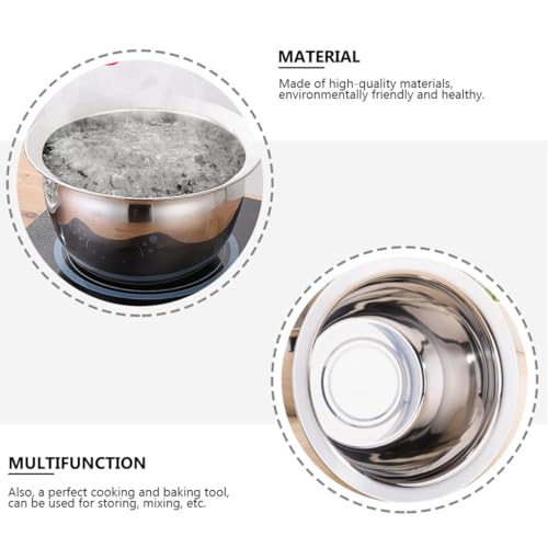 Bowl de acero inoxidable 9 in bowl thickened food container miniatura 7