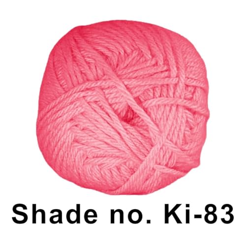 Image of VCR Magenta Pink Yarn, 100 Grams Hank, 190 Meters Length, Acrylic Ball for Crochet and Knitting, Soft Crosia Threads, Pack of 1 Yarn, Suitable for DIY Crafts