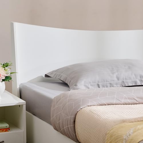 Image of Home Centre | Alton | Queen Bed Without Storage | White | 78 x 60 | 1 Year Warranty