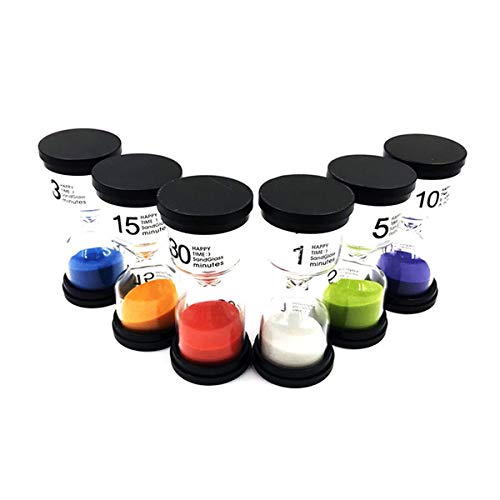 Moji Toys Paquete de 6 Diferentes Relojes de Arena - con Varios...