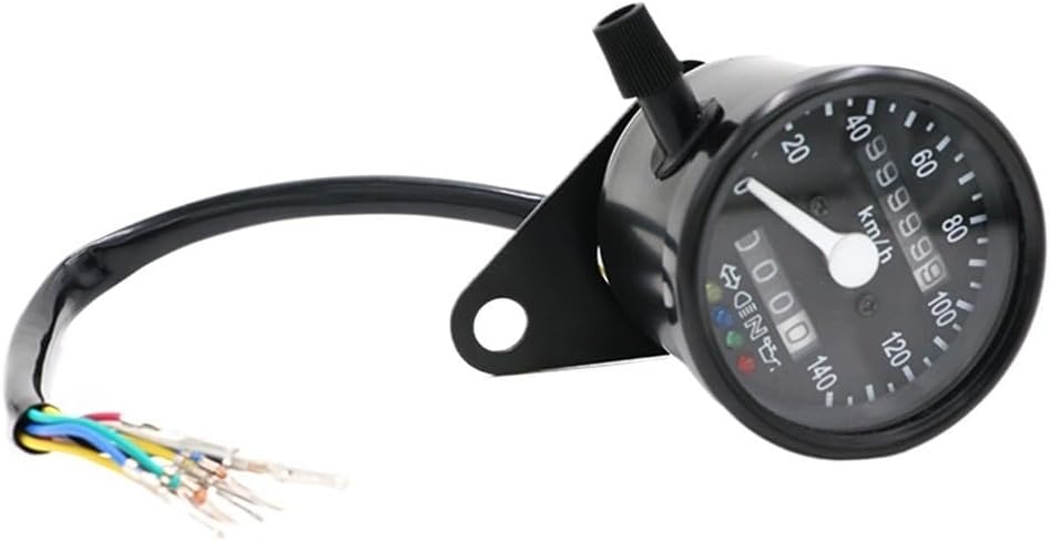 Odometer Speedometer Universal Motorcycle Speedometer 12V Motorcycle Odometer Dual Speedometer Indicator Dashboard