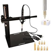 Kadrick Vertical Heat-Set Insert Press Machine with 80W Digital Temperature-Controlled Soldering Iron with Power Switch Supports M2M8 Inserts,Precision Heat-Set Tool for 3D Printed Plastics