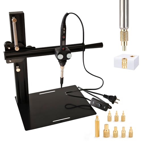 Image of Kadrick Vertical Heat-Set Insert Press Machine with 80W Digital Temperature-Controlled Soldering Iron (with Power Switch) Supports M2-M8 Inserts,Precision Heat-Set Tool for 3D Printed Plastics