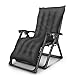 Sonnenliege Klappbar Mit Auflage,Patio Lounge Stühle Mit Cusion Sonnenliegen Chaise Lounge Chair Freizeit Strandkorb Mit Klappbarer Kopfstütze Verstellbar Für Garten Outdoor Camping