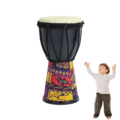 Kumprohu Bongo infantil, tambor árabe | Tambor de mão esculpido Bongo | Bongo profissional leve escu