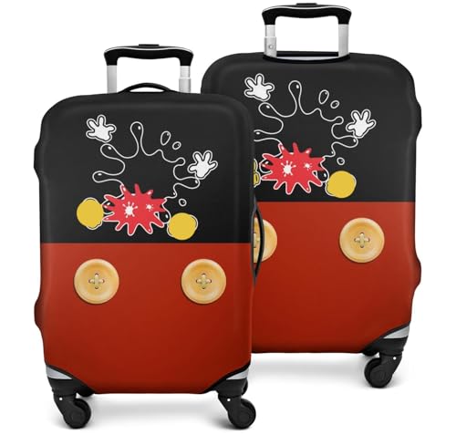 3 Pieces of Luggage Cover Travel Suitcase Protector, Cartoon Mouse Suitcase Sleeve Covers Set of 3 Fits 20 24 28 Inch Baggage, Elastic Washable Baggage Covers for Set of 3 Luggage (S&M&L)2