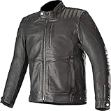 Alpinestars Men's Crazy Eight Leather Motorcycle Jacket, Black, 2XL