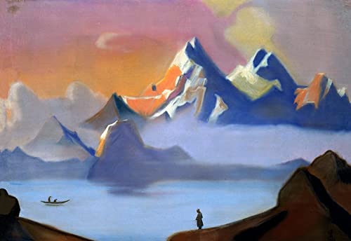 Impression d'affiches NK Roerich Tibet sur toile pour créer une ambiance zen dans votre bureau