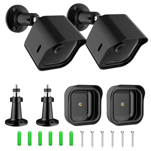 Blink Outdoor Camera Mounts, 360° Adjustable Blink Outdoor Mount with Sturdy Housing for Blink 4th & 3rd– Weatherproof Durable Blink Mounting Bracket for Indoor & Outdoor Security, 2 Pack