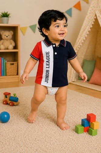Image of BODYCARE Kids Inafant Boys Half Sleeves Cotton T-Shirt | Skin Friendly Regular Fit | Ultra Soft Breathable Comfortable & Durable | Pack of 2 | Assorted |Casual for Toddler