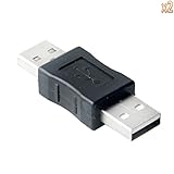 niceEshop(TM) 2pcs USB Male To USB Male M/M Gender Changer / Adapter / Coupler / Converter -Random Color +niceEshop Cable Tie