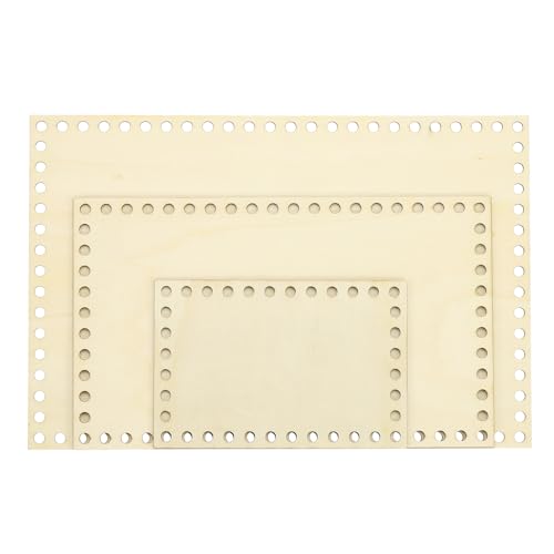 Recopilación de Bases de madera contrachapada los 5 más buscados. 43 PATIKIL 3 Tamaños Base de Madera para Cesta de Ganchillo Set, 3pcs Cuadro Fondo de Cesta Parte Inferior Base de Madera Natural Contrachapada para Bricolaje DIY Tejer Crochet de...
