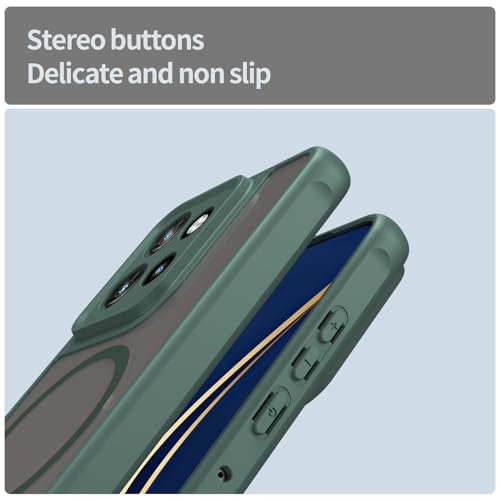 Image of Compatible with Motorola ThinkPhone 25 Case Cover,Compatible with MagSafe,Anti-Fall,Compatible with Motorola Edge 60 Neo XT2509-1 Cell Protective Phone Case Green