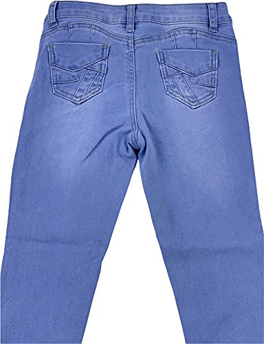 Image of ToBeInStyle Girl's Denim Easy Styling Classic Timeless Everyday Jeans Zip-Up Closure