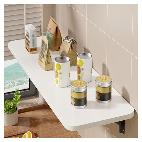 Petite table flottante en bois pour rompre le manque d'espace intérieur