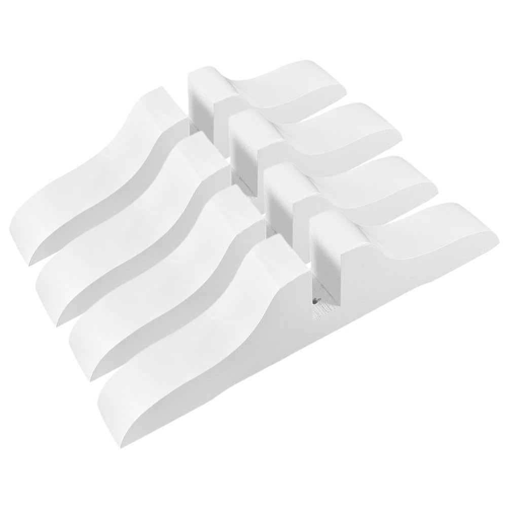 Amosfun Paravent De Séparation Réglable sur roulettes 4 Pièces Pieds en Bois pour Base Intérieure