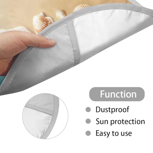 Image of Steering Wheel Sunshade Cover Lightweight Starfish Shell Steering Wheel Shield Car Interior Accessories Sun Protection Reflect UV Sun and Heat and Protect Your Cars Universal Car Accessories