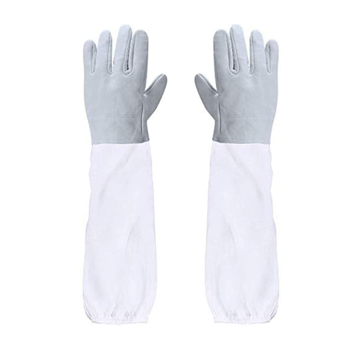 Robuste Imkerhandschuhe Aus Ziegenleder - 48cm Lang Für Optimalen Bienenschutz