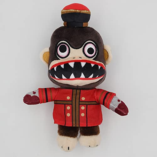 Zcpace 7.8'' Dark Deception Murder Monkey Plush Toy Fear Terror Horror Scary Monkey Stuffed Animal Plushie Pillow Doll Game Decor (7.8'', Murder Monkey) #TOP4