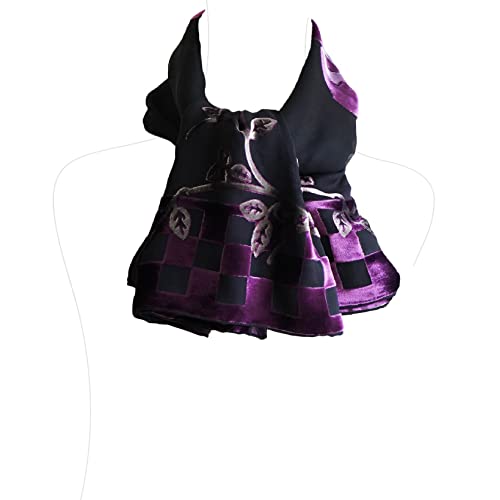 Silk Base Burn-out Velvet Shawl,Rose, Purple Wine,Square 42"x42", No Fringe3