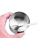 Arswin Sugar Container with Lid and Spoon,Spice Jars,Stainless Steel 12 Ounce Sugar Bowl,Multi-Function Spice Salt Brown Sugar Jars Container,Coffee Bar Accessories for Home and Kitchen Storage