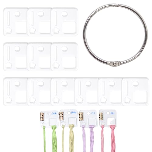 Gocce di filo acriliche - Tavole per avvolgimento filo Bobine di Punto croce | Bobine di gocce di, Organizzatore di per punto croce di cotone Artigianato Fai da te Cucito Conservaz