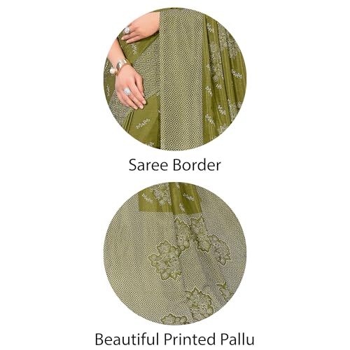 Image of Vimla Women's Kanjivaram Silk Uniform Saree and Unstitched Blouse Piece | Office School Uniform Saree For Women | Sari for Women