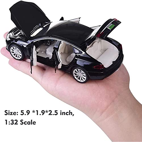 Image of DEUSON ECOM 1:32 Scale Die cast Metal Toy Car for Kid Model S Light Sound Pullback