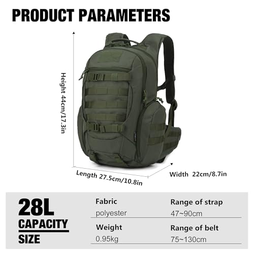 Image of Mardingtop 18L /28L Backpack Tactical Trekking Backpack Outdoor Hiking Backpacks for Camping Hiking Travel