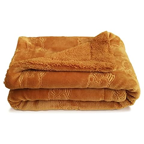 eYone Baby Blanket with Sherpa Backing Cover