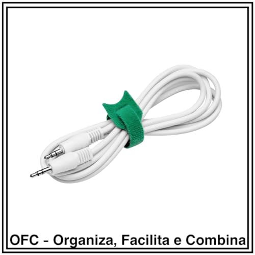 OFC 10 prendendos tipo laços de cabo reutilizáveis, ajustáveis de 15 centimetros, fecho de contato p