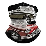 Classic Car Roadsters Old Fashioned Neck Gaiter Face Mask Face Cover Sun & Wind-Proof Bandana Scarf for Skiing Fishing Cycling