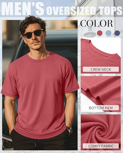 Image of Neer 3 Pack Big and Tall T-Shirts for Men L-7xl Tops