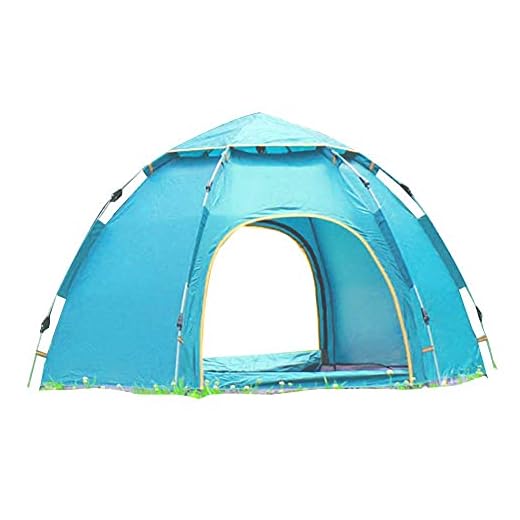 Four Seasons Family Camping Tent for 3-4 Persons, Pop Up Tent Waterproof Sun Shade Anti UV Easy Set Up for Beach/Hiking/Backpacking/Fishing Instant Sun Shelter