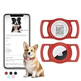 PawView Airtag - Soporte para collar de perro con código QR, etiqueta de identificación de mascotas, funda para collar de gato, perfil en línea de mascotas y contactos de emergencia, accesorios de