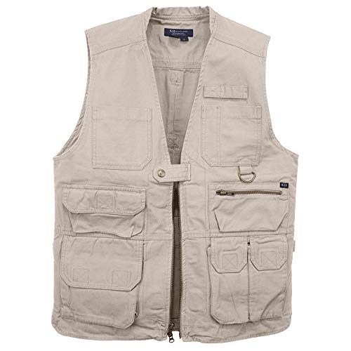 5.11 Tactical Men's Conceal Carry Vest, Cotton Canvas, TacTec System, 17 Pockets, Style 80001