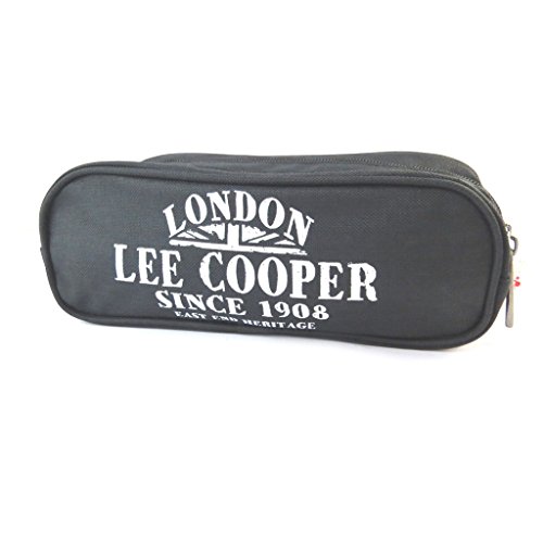 Lee Cooper Trousse Toile Noir (2 Compartiments) - 22x8x7 cm