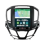 9.7" [6G+128G] Android 14 Autoradio per Opel Insignia 2014-2017-Integrato Wireless CarPlay | Android Auto | DSP | GPS Sat Nav | Bluetooth 5.0 | Wifi | 4G | Mirror Link | 360° Panoramica+CAM&MIC