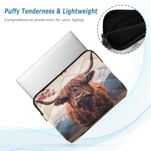 Funda para portátil Highland Cow 13-14 pulgadas impermeable miniatura 5